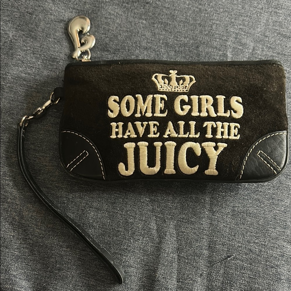 Juicy Couture Black Wristlet